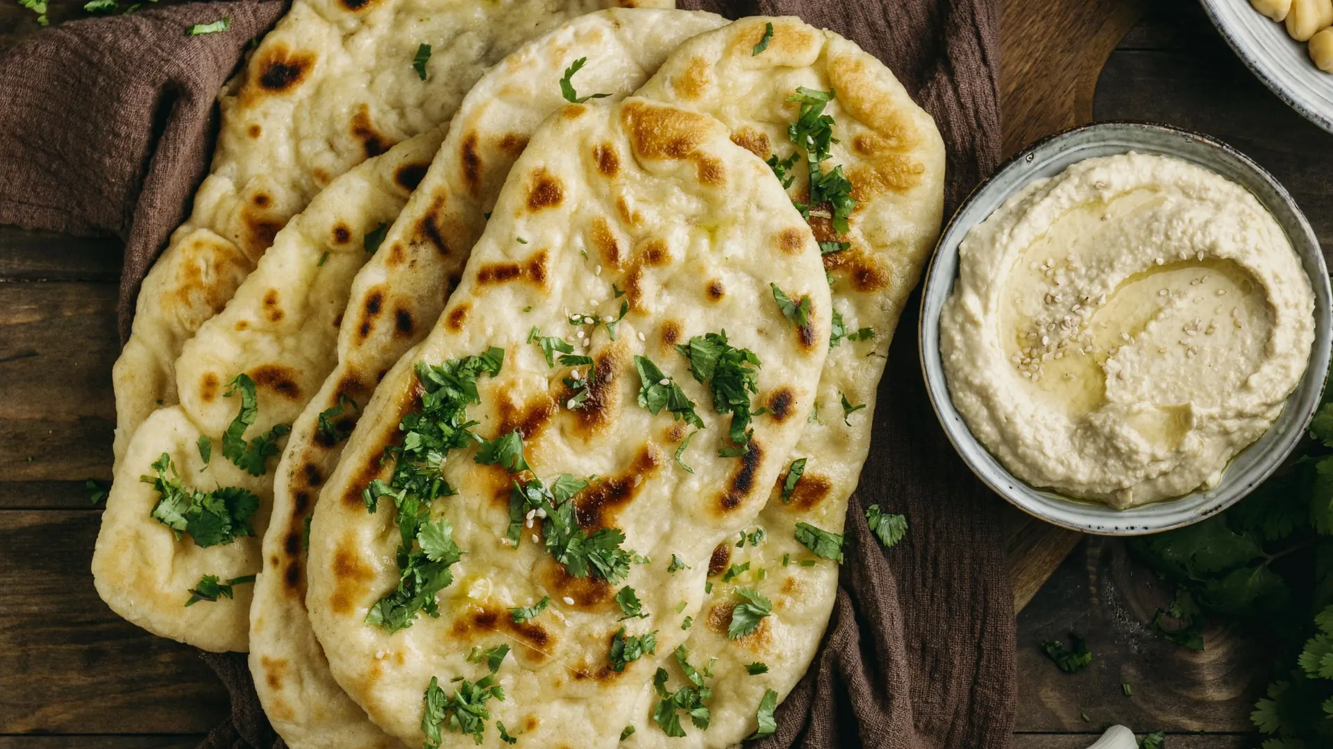 Freshly Baked Naan at Tandoori Tadka